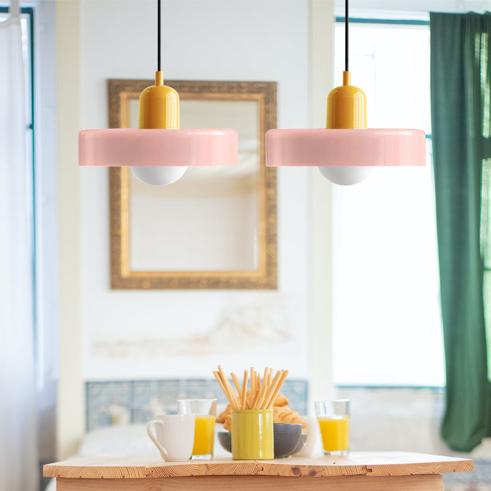 Pendant Light Glass Double Shade G9 35.0 cm Dining Room Kitchen Island Ceiling Fixture Modern Hanging Lamp | Thomler