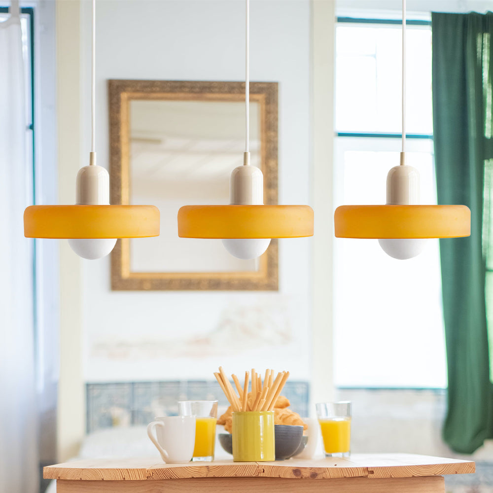 Pendant Light Glass Shade 30.0 cm Bedroom Bedside Hanging Lamp Modern Minimalist Nordic Style Adjustable Ceiling Light | Thomler