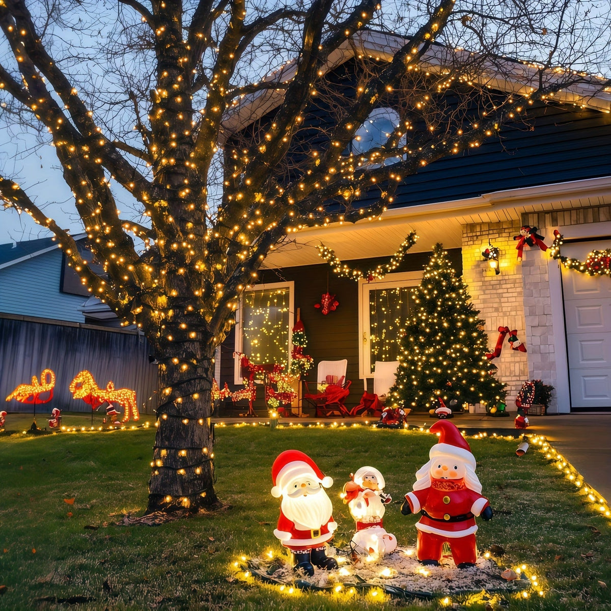 Weatherproof String Lights for Patio, Garden & Festive Decor – 100-300 LEDs | Thomler