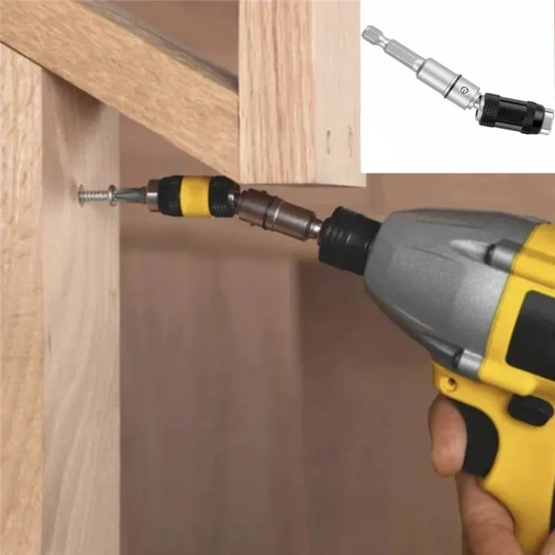 Flexible Drill Extension Attachment for Tight Spaces, Corners & Hard-to-Reach Areas - Adjustable Angle Adapter for Power Drills & Drivers - | Thomler