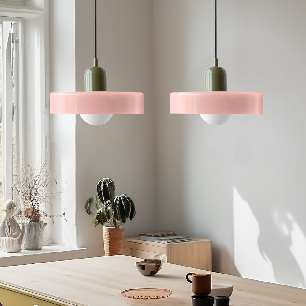 Pendant Light Glass Double Shade G9 35.0 cm Dining Room Kitchen Island Ceiling Fixture Modern Hanging Lamp | Thomler
