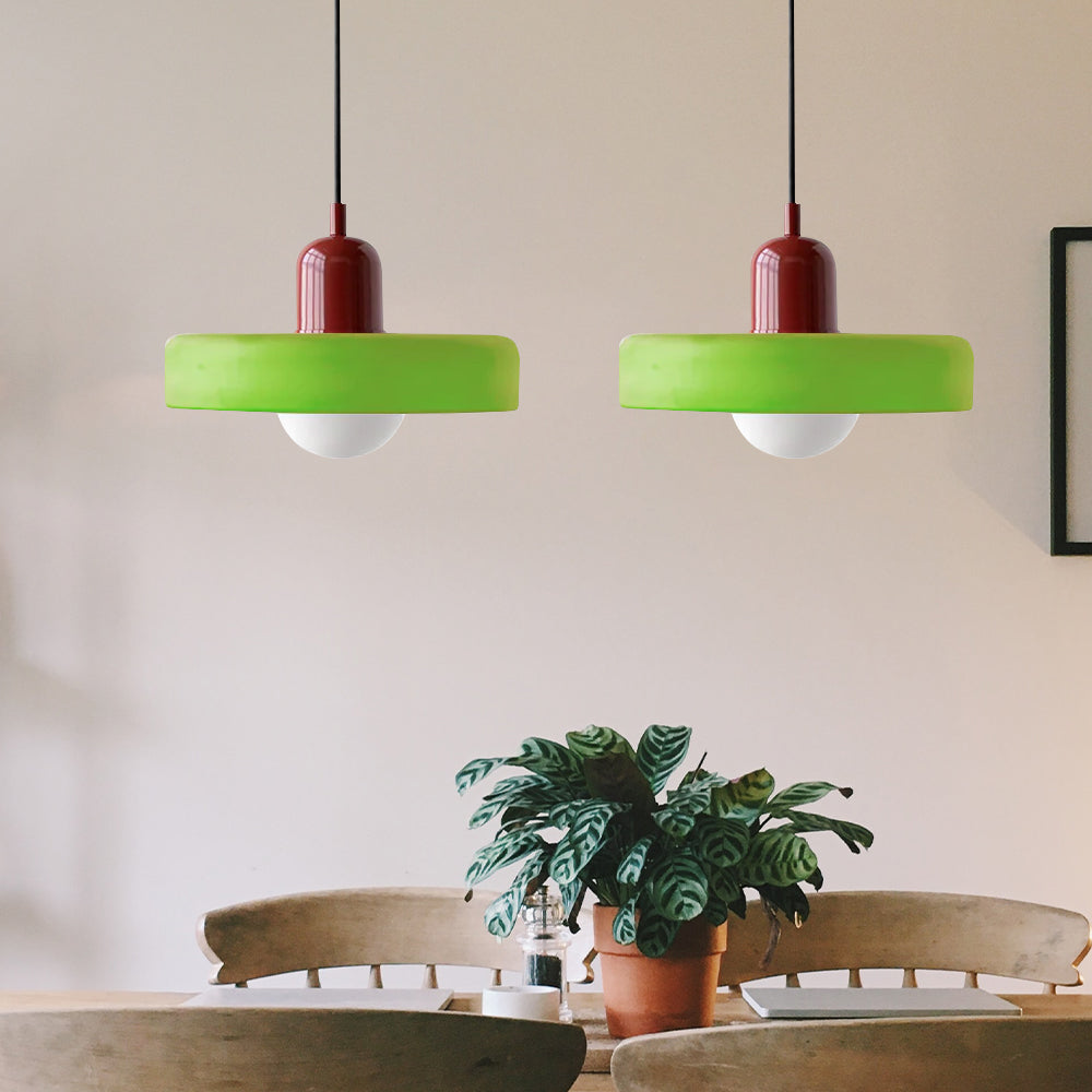 Pendant Light Glass Double Shade G9 35.0 cm Dining Room Kitchen Island Ceiling Fixture Modern Hanging Lamp | Thomler