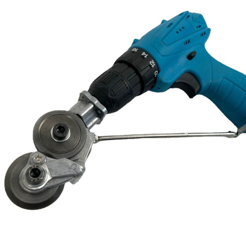 Metal Cutting Drill Attachment – Precision Shear Tool for Sheet Metal & Aluminum – Fits Most Power Drills | Thomler