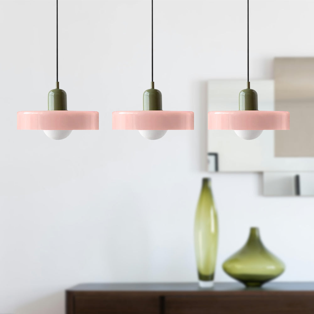 Pendant Light Glass Shade 30.0 cm Bedroom Bedside Hanging Lamp Modern Minimalist Nordic Style Adjustable Ceiling Light | Thomler