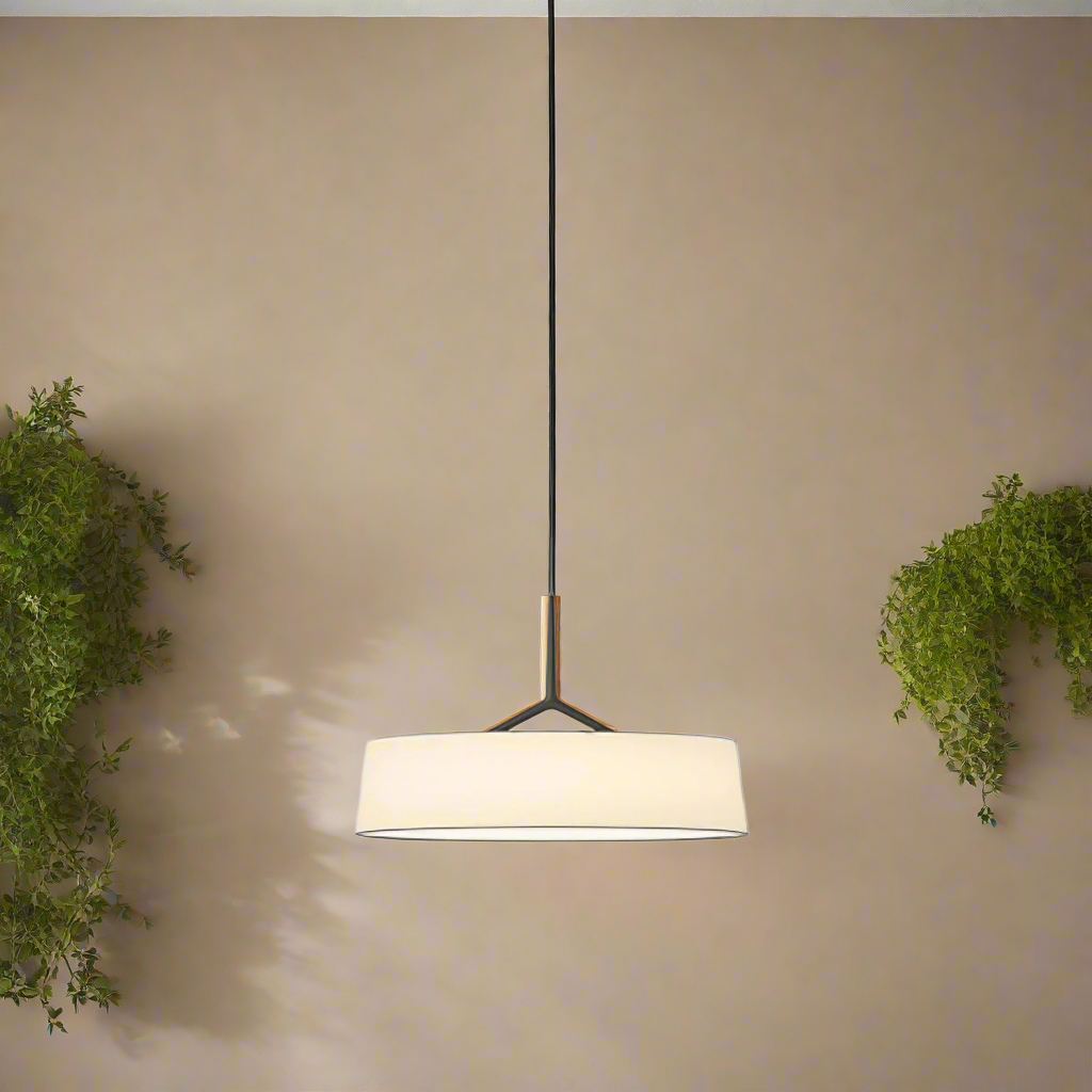 Pendant Light Metal 17.7 in Minimalist LED Adjustable Dining Room Kitchen Island Hanging Ceiling Lamp | Thomler