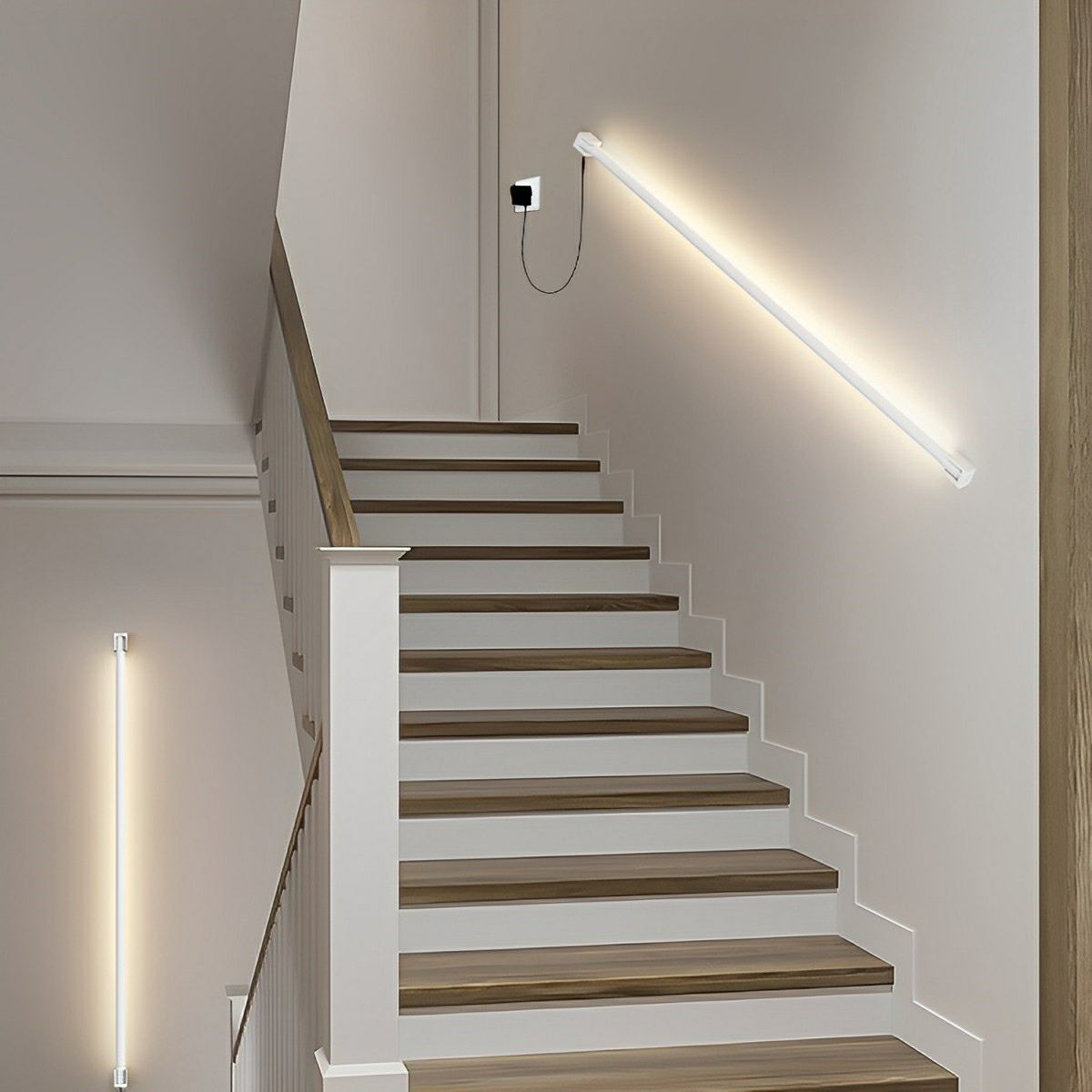 Adjustable Linear LED Sconce with Directional Beam – Black or White Aluminum for Bedroom, Living Room & Hallway | Thomler