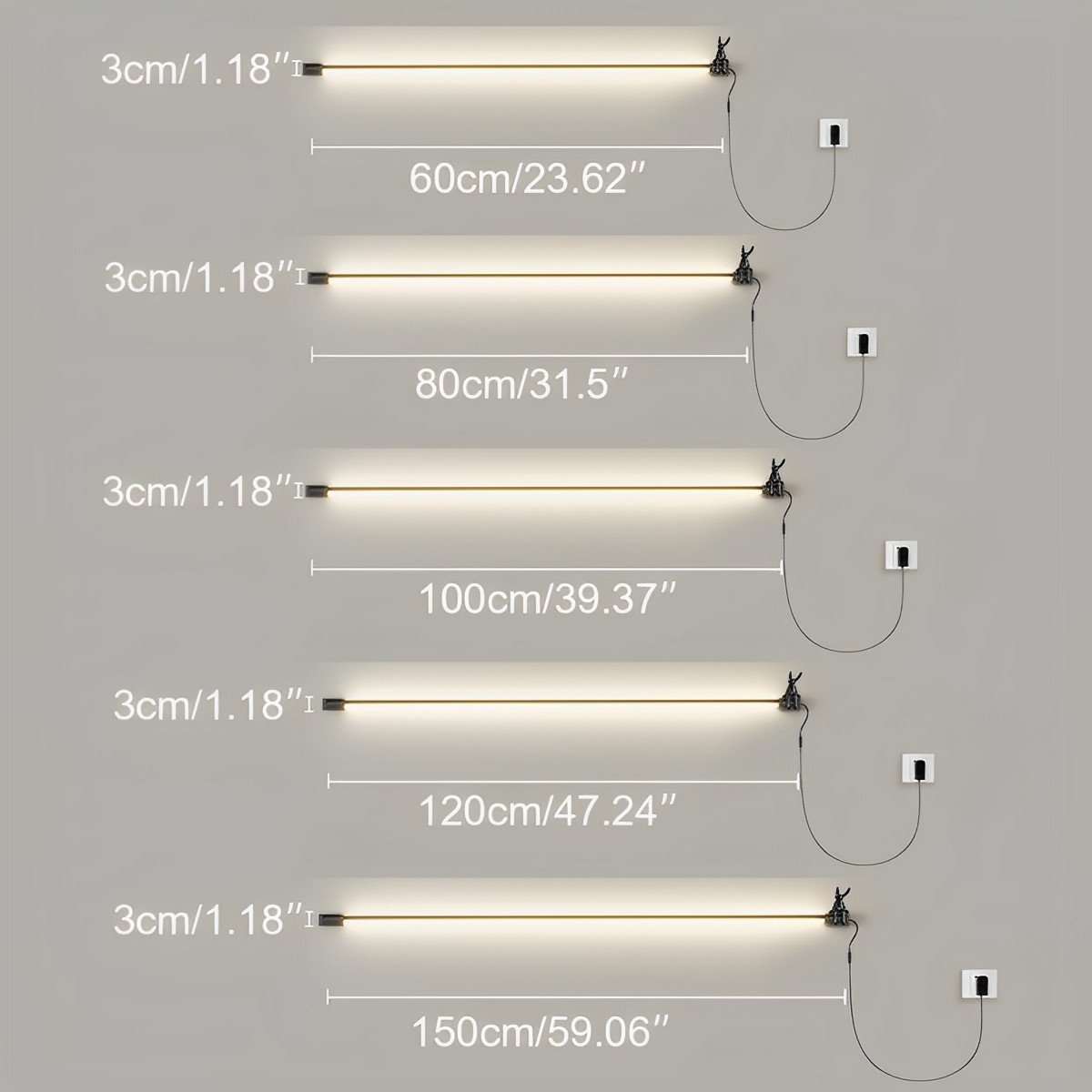 Adjustable Linear LED Sconce with Directional Beam – Black or White Aluminum for Bedroom, Living Room & Hallway | Thomler