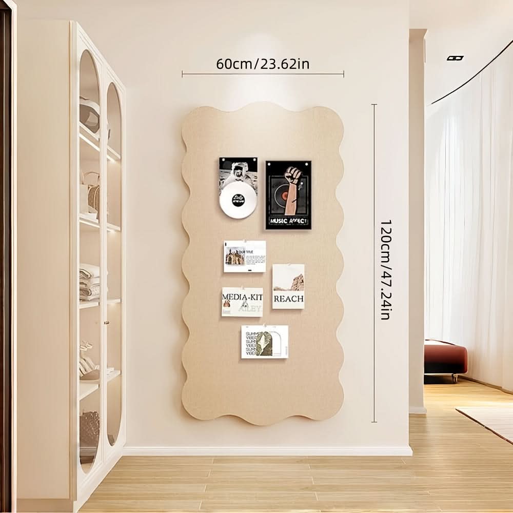 Felt Pin Board with Push Pins – 24×47 in Wall Organizer for Notes, Photos & Memos – Home Office Bulletin Display | Thomler