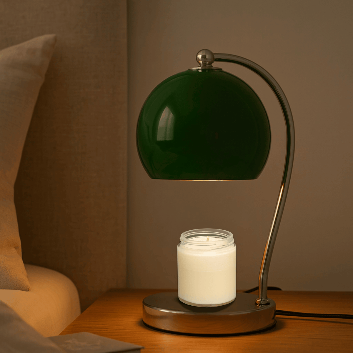 Flameless Electric Candle Warmer with Dimmer Light – Tabletop Scent Diffuser for Home | Thomler
