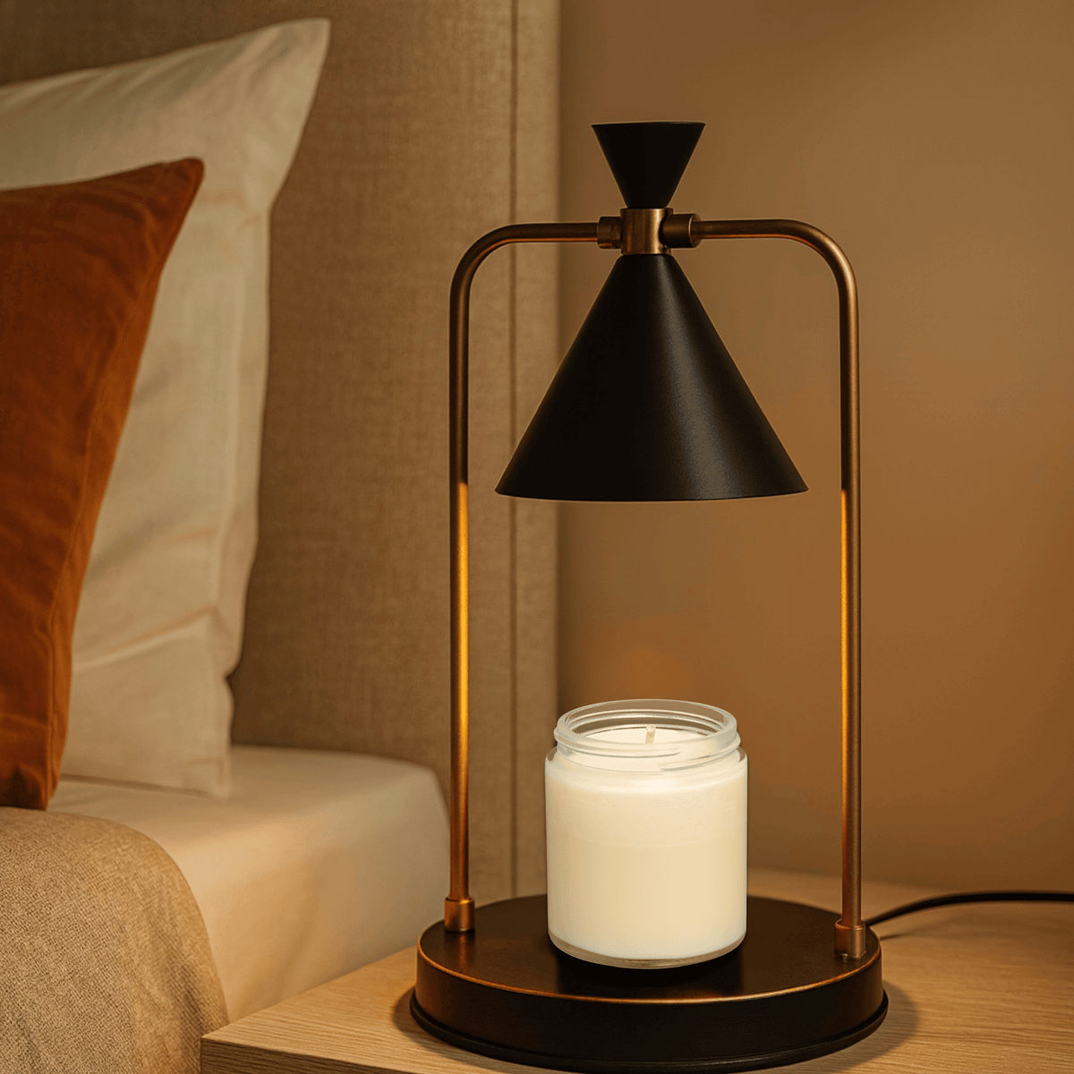 Vintage Electric Wax Warmer with Adjustable Heat Control for Scented Candles & Melts | Thomler