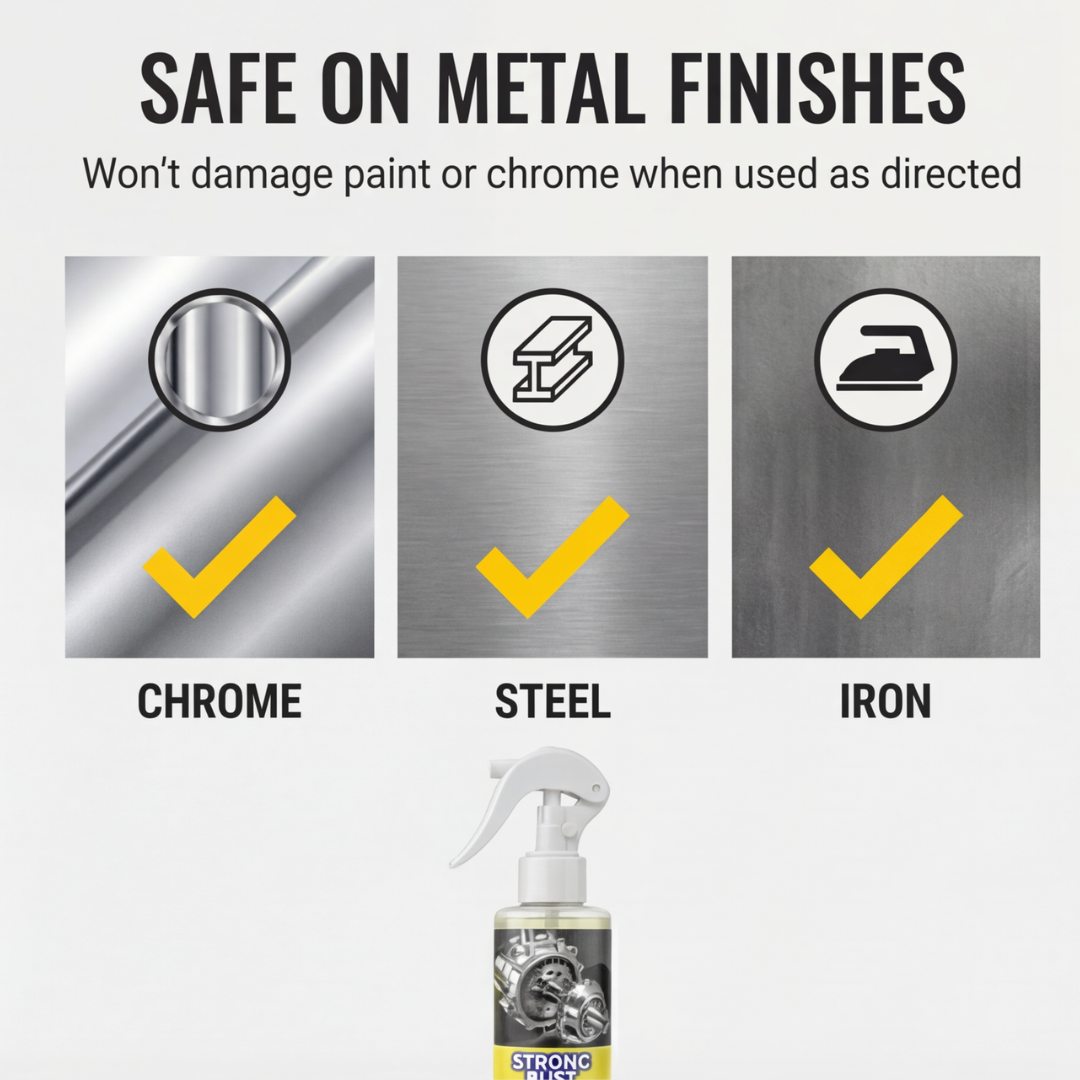 Corrosion Dissolver Spray for Metal Tools and Equipment – Iron Steel Chrome Oxidation Treatment – Works in Minutes for Workshop Garage Garde | Thomler
