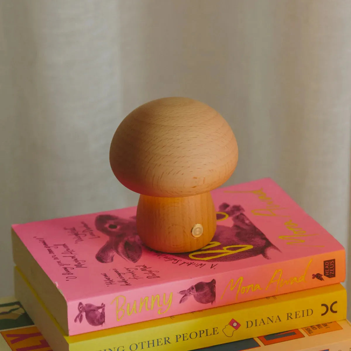 Table Lamp Solid Wood 10.0 cm x 16.5 cm Touch Dimmable USB Rechargeable Bedroom Patio Ambient Lighting | Thomler