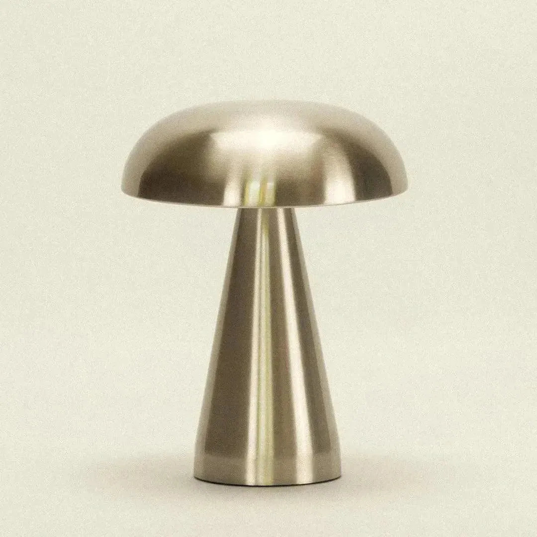 Table Lamp Metal 21.5 cm Wireless Touch Rechargeable Indoor Outdoor Patio Bedside Dining Ambient Lighting USB C | Thomler
