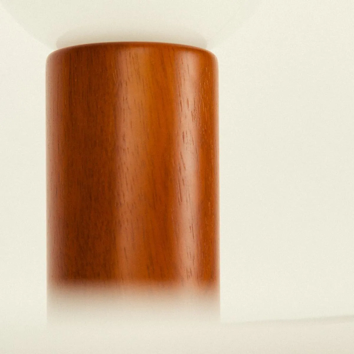 Table Lamp Solid Wood Glass Globe 28.0 cm Warm Ambient Bedroom Nightstand Mid Century Modern Accent Lighting | Thomler