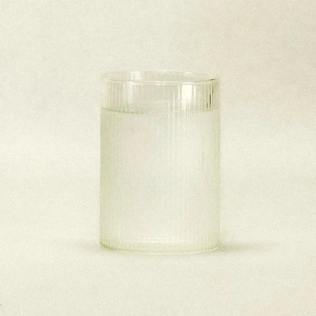 Drinking Glass Ribbed Glass 400 ml 14.1 fl oz Transparent Table Setting Water Juice Cocktail Tumbler | Thomler