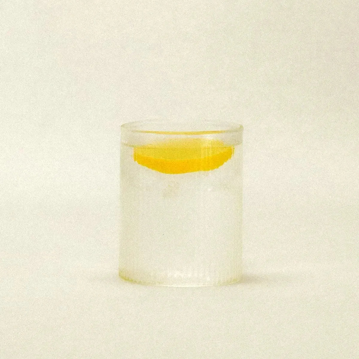 Drinking Glass Ribbed Glass 400 ml 14.1 fl oz Transparent Table Setting Water Juice Cocktail Tumbler | Thomler