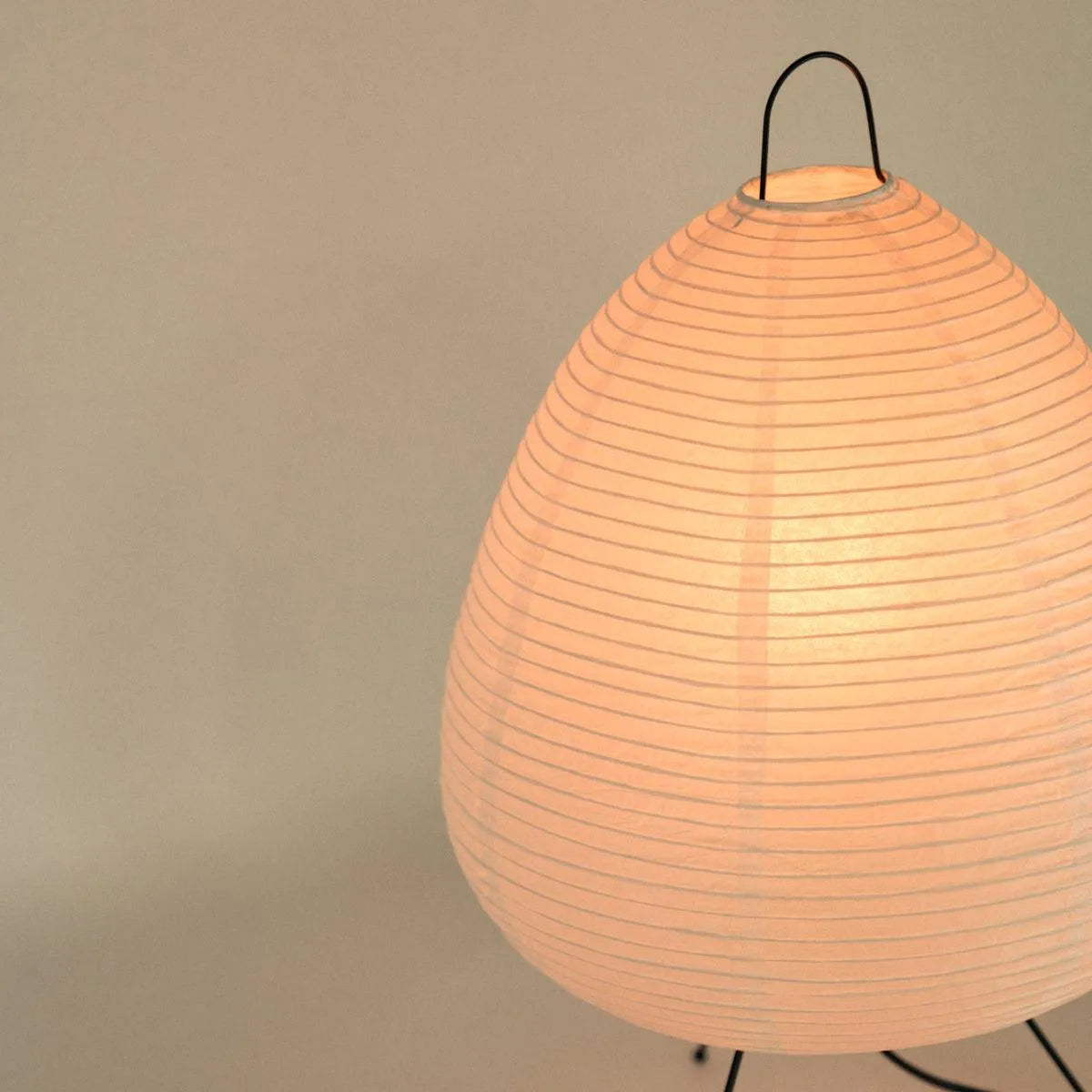 Table Lamp Rice Paper 28.0 cm White Bedroom Ambient Lighting Japanese Minimalist Desk Side Table Mood Light | Thomler
