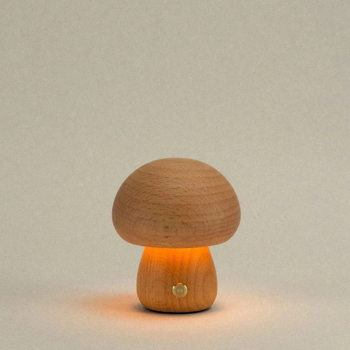 Table Lamp Solid Wood 10.0 cm x 16.5 cm Touch Dimmable USB Rechargeable Bedroom Patio Ambient Lighting | Thomler