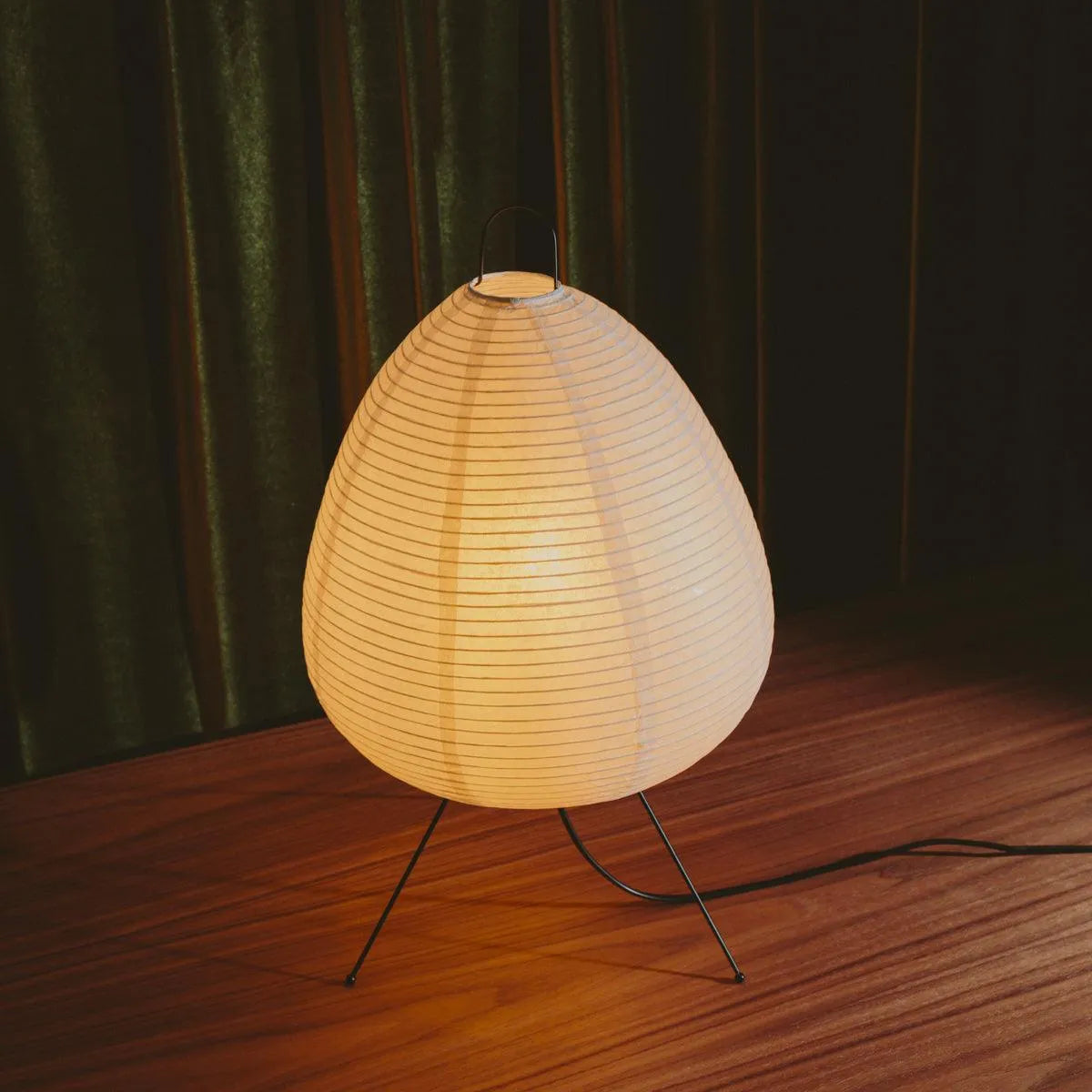 Table Lamp Rice Paper 28.0 cm White Bedroom Ambient Lighting Japanese Minimalist Desk Side Table Mood Light | Thomler