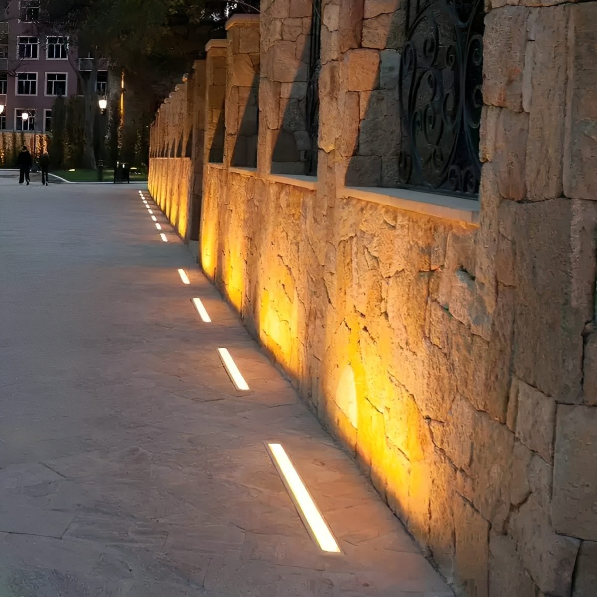 Recessed Linear LED Ground Uplight 39 in – Waterproof Garden Accent Fixture for Pathway Wall Outdoor Landscape Architecture | Thomler