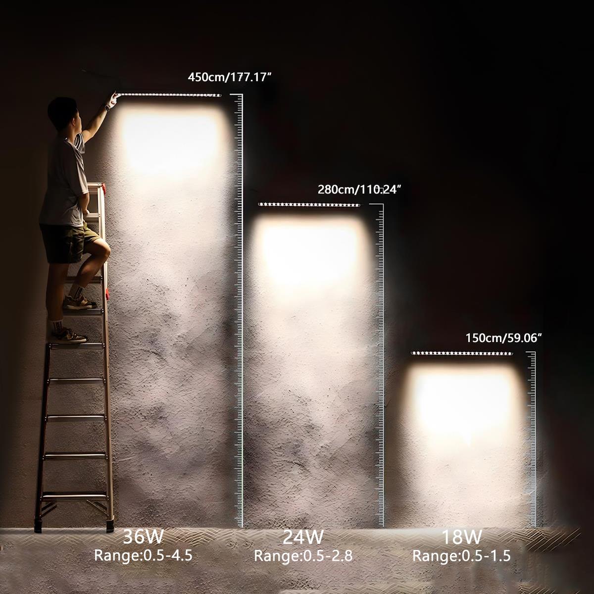 Recessed Linear LED Ground Uplight 39 in – Waterproof Garden Accent Fixture for Pathway Wall Outdoor Landscape Architecture | Thomler