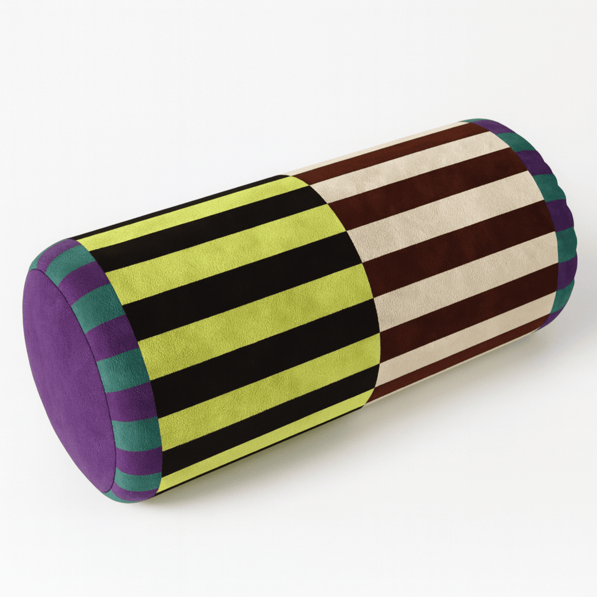Cylindrical Bolster Cushion with Plush Cover – Neck & Lumbar Support for Bed, Couch & Decor | Thomler