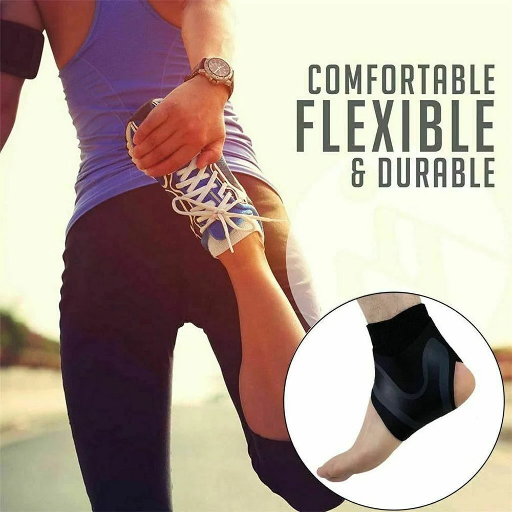 Adjustable Compression Ankle Brace with Wrap-Around Support for Plantar Fasciitis, Sprains & Tendonitis | Thomler