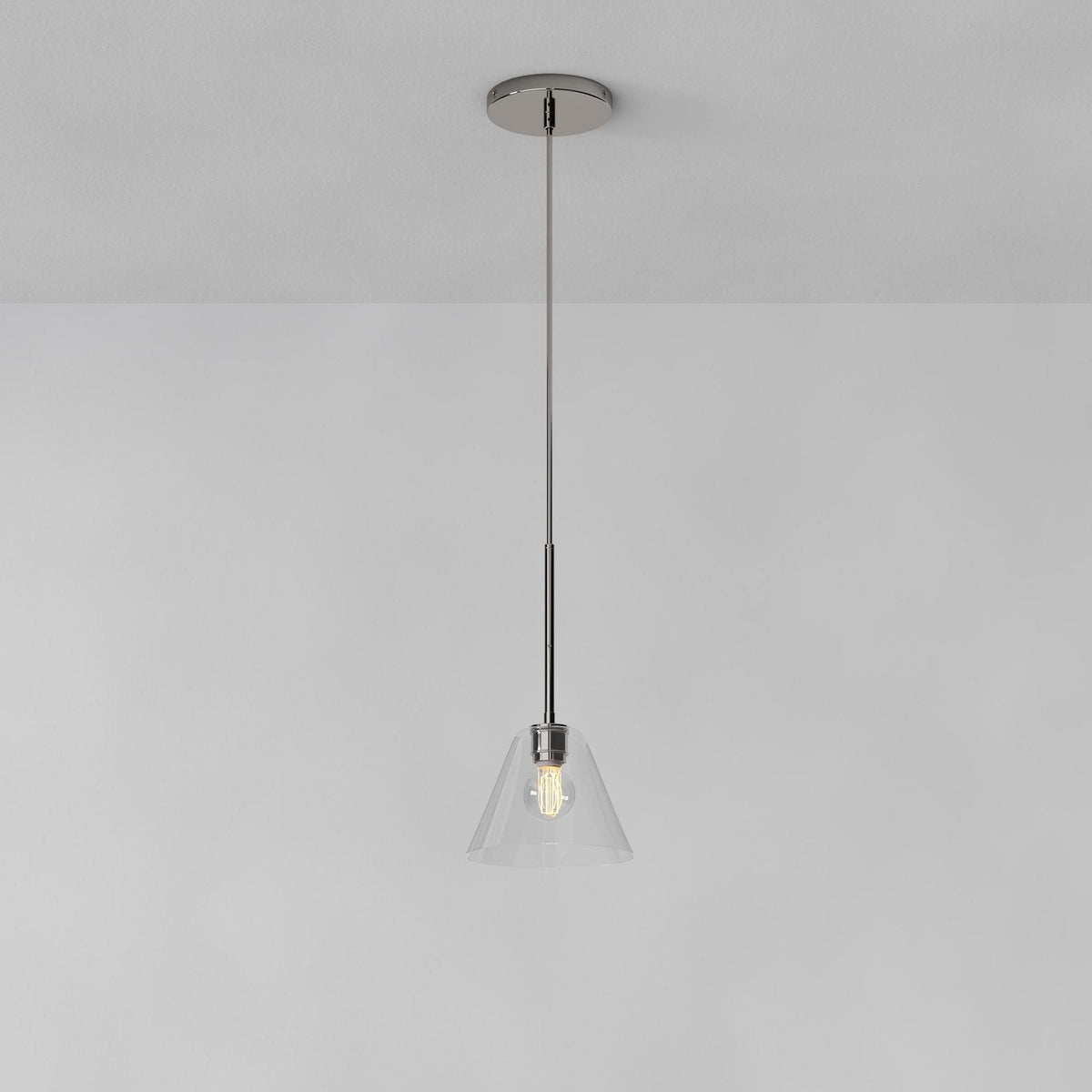 Tapered Glass Hanging Fixture with Metal Hardware for Island Dining Bar Overhead Lighting Home Kitchen | Thomler
