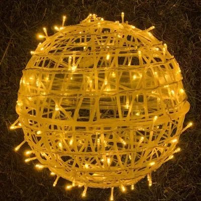 Light Sphere Braided 20.0 cm Waterproof Garden Balcony Hanging LED Outdoor Decorative Party Lighting Connectable | Thomler
