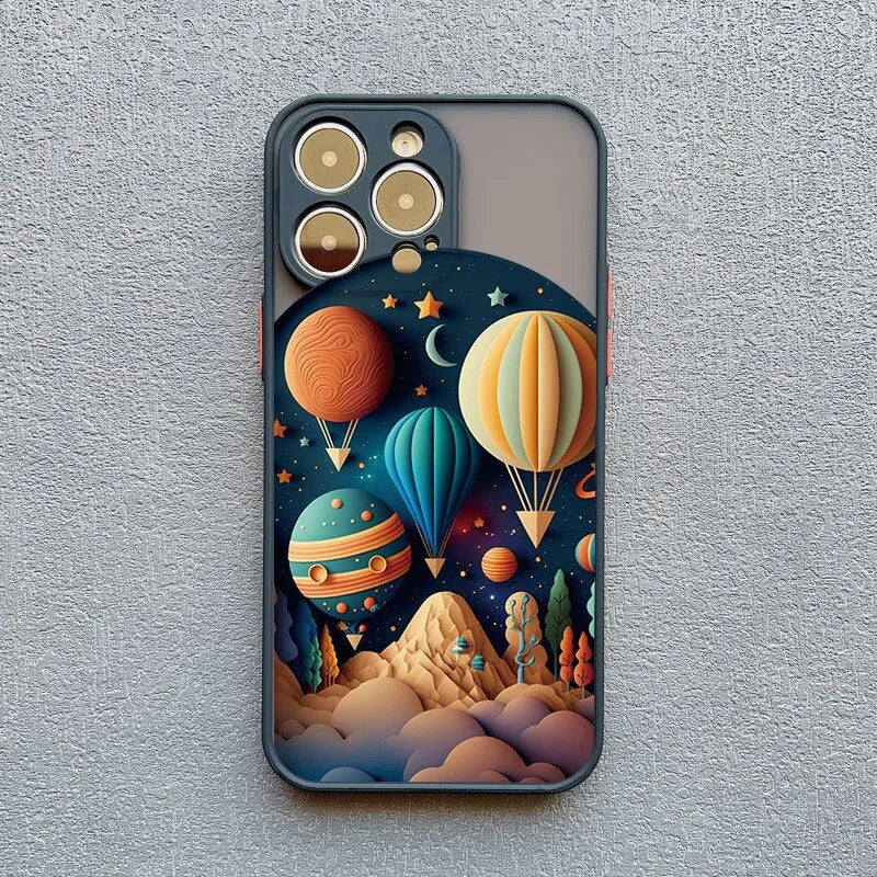 Protective Silicone iPhone Case with Scenic 3D Graphics & Camera Protection for iPhone 14-17 Series | Thomler