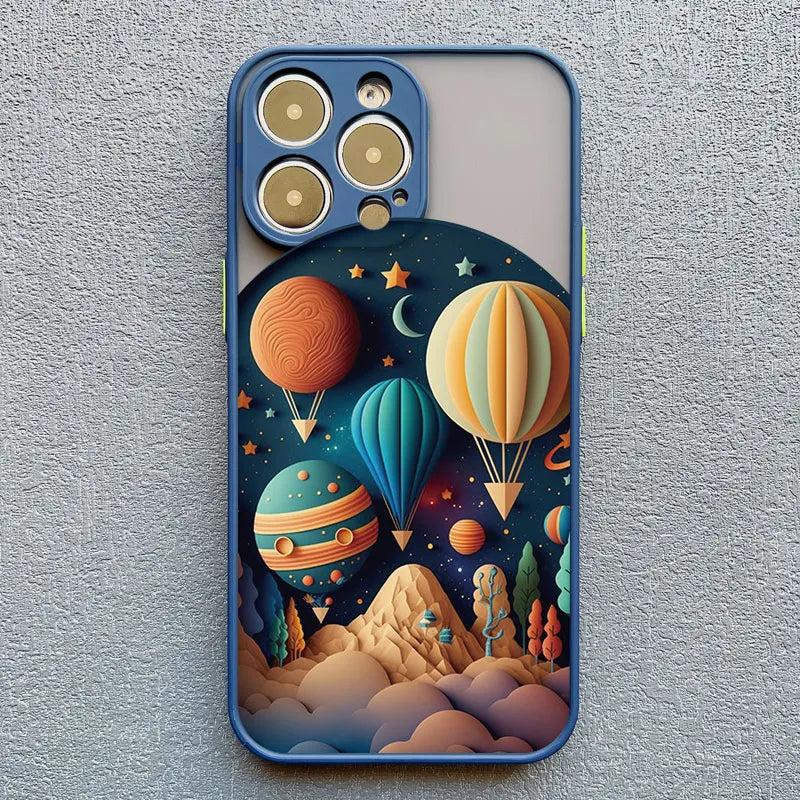 Protective Silicone iPhone Case with Scenic 3D Graphics & Camera Protection for iPhone 14-17 Series | Thomler