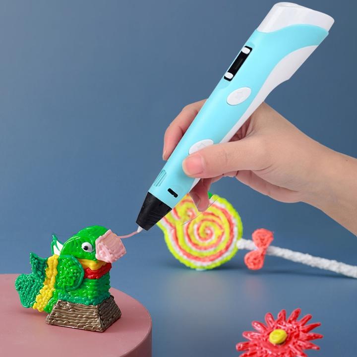 Handheld 3D Drawing Pen for Kids & Adults – Art Tool with 10 Color Filament Set, Adjustable Temperature & Speed Controls for Creative | Thomler