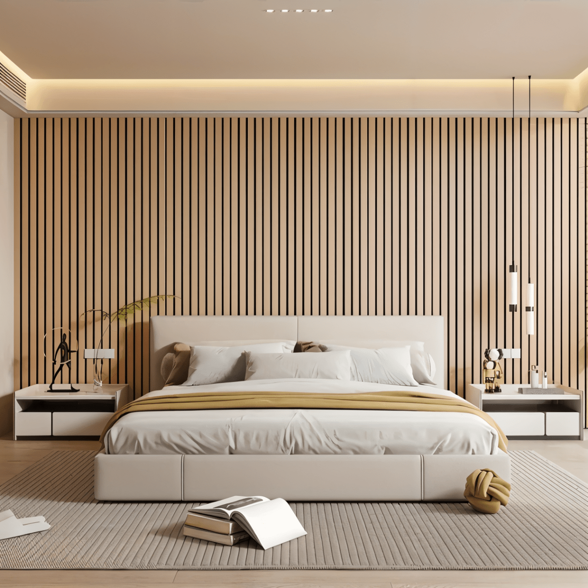 Self-Adhesive Wood Panel Roll – Peel & Stick 3D Textured Wall Covering for Living Room, Bedroom & Office – 16x118 in | Thomler