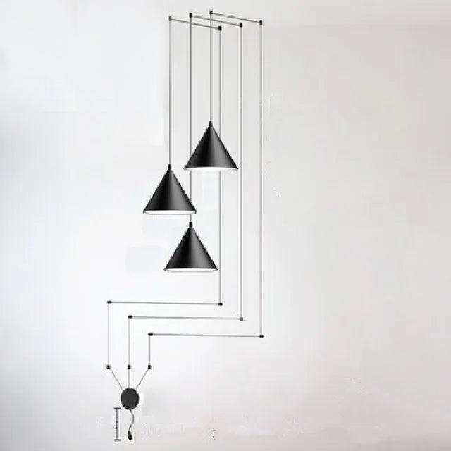 Industrial Hanging Ceiling Light with Adjustable Cord – Black Iron Single-Socket Fixture for Kitchen Island, Dining Room & Bedroom – E27 | Thomler
