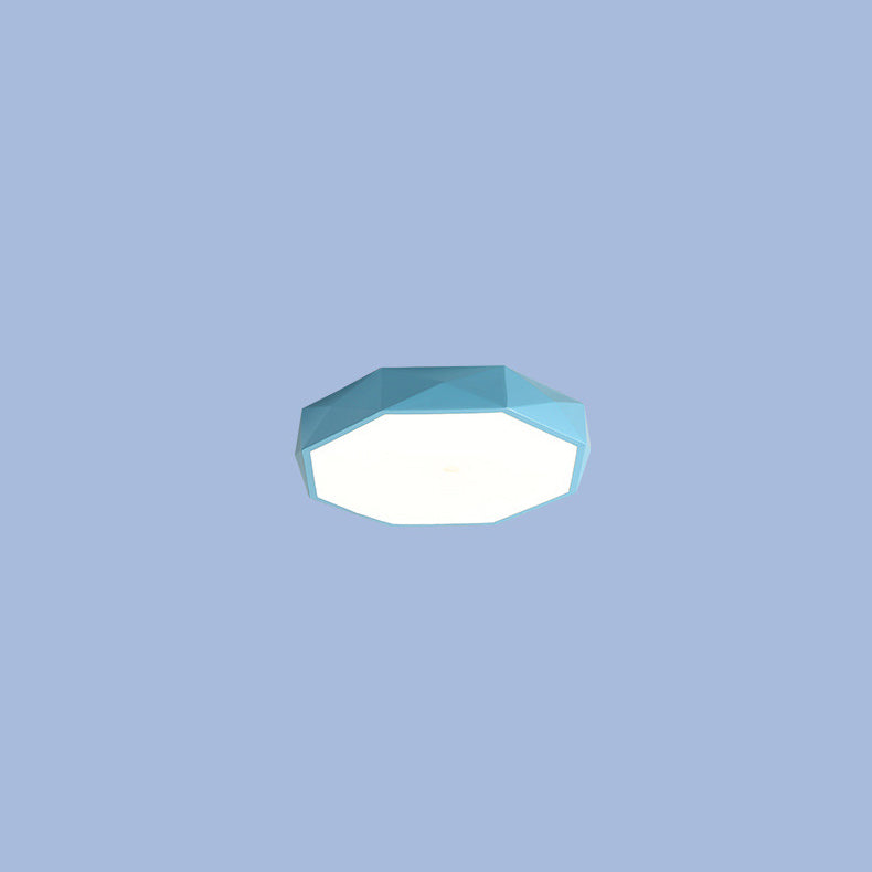 Abstract Scandinavian LED Ceiling Light Flush Mount Minimalist Round Indoor Fixture for Bedroom Living Room Hallway Modern Nordic Style | Thomler