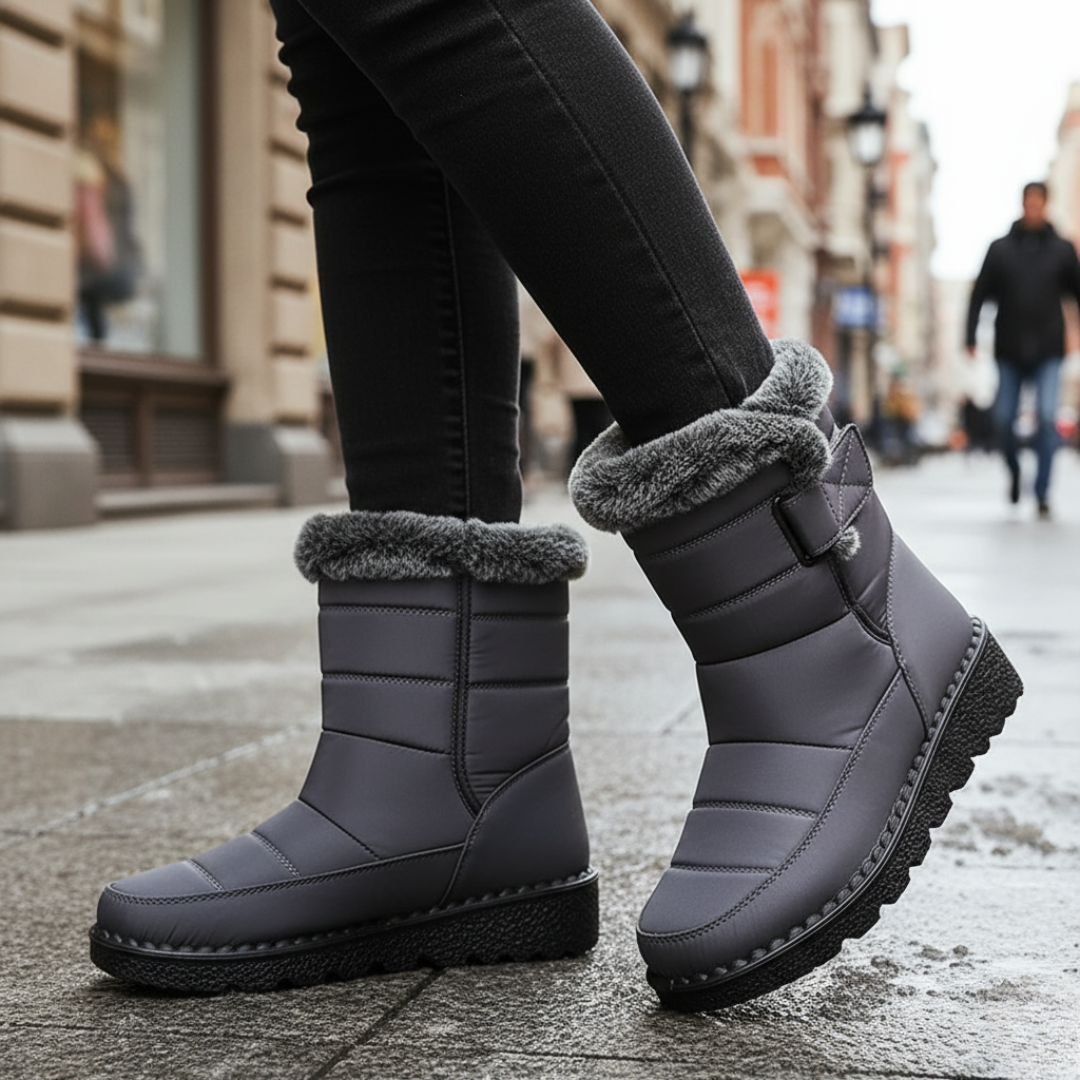 Women's Insulated Waterproof Snow Boots with Anti-Slip Sole – Warm Plush-Lined Winter Footwear for Cold Weather & Icy Terrain | Thomler