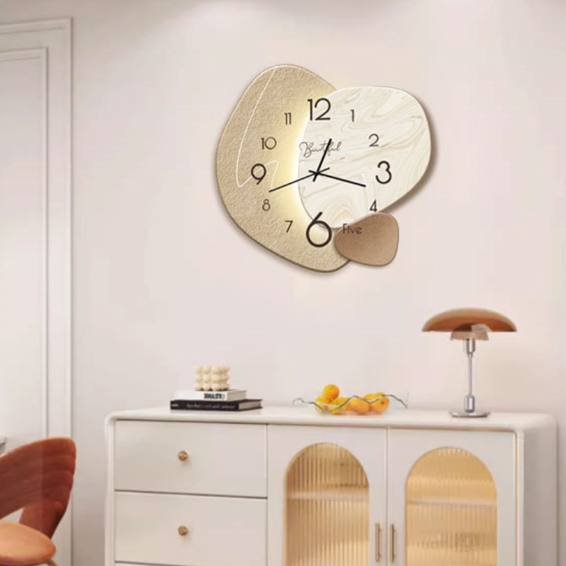 Modern Silent Wall Clock with Clear Numerals for Living Room, Bedroom & Office | Minimalist Round Design | Thomler