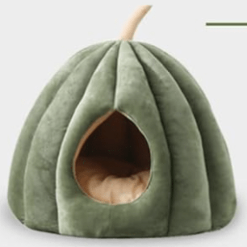 Enclosed Cat Cave Bed – Soft Plush Indoor Hideaway for Cats | Winter Cozy Pet Den with Washable Cover for Small to Medium Cats | Warm | Thomler