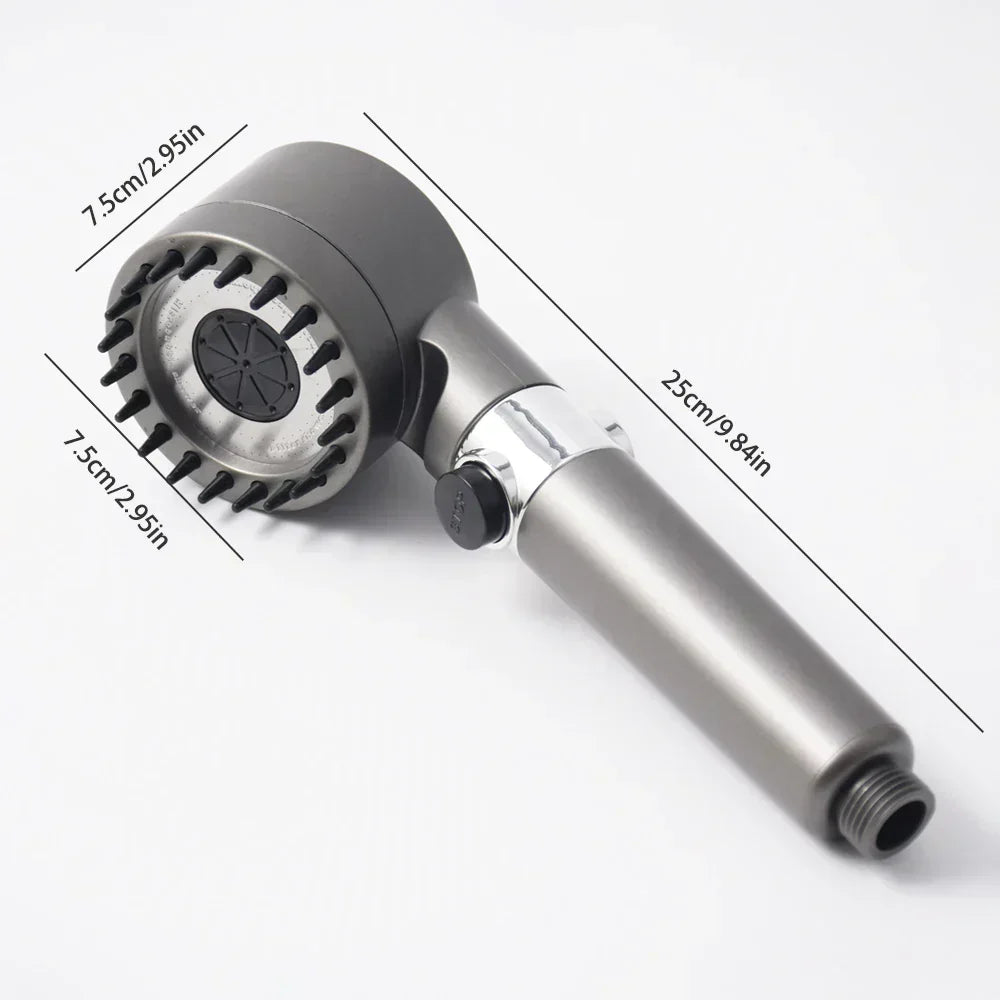High-Pressure Shower Head with 3 Spray Modes & Built-In Water Filter for Low-Pressure Homes | Thomler