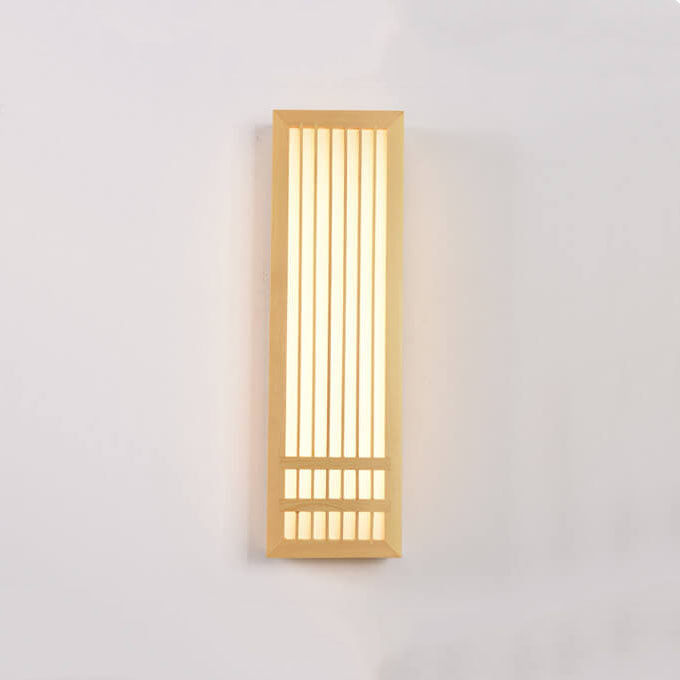 Wall Lamp Wood Acrylic 11.8 in LED Beige Bedroom Living Room Modern Sconce Lighting Fixture Indoor Decor | Thomler