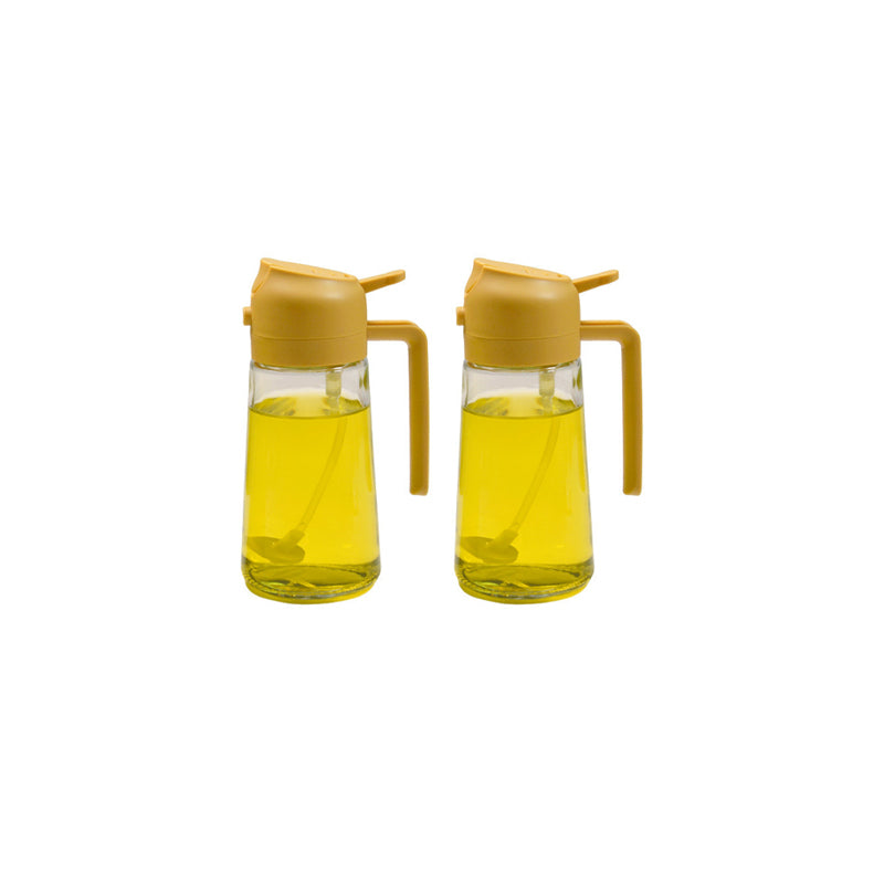 Glass Oil Mister and Pouring Bottle for Cooking – Dual-Function Sprayer with Wide Mouth, 16 oz Capacity – Leak-Proof Kitchen Dispenser for | Thomler