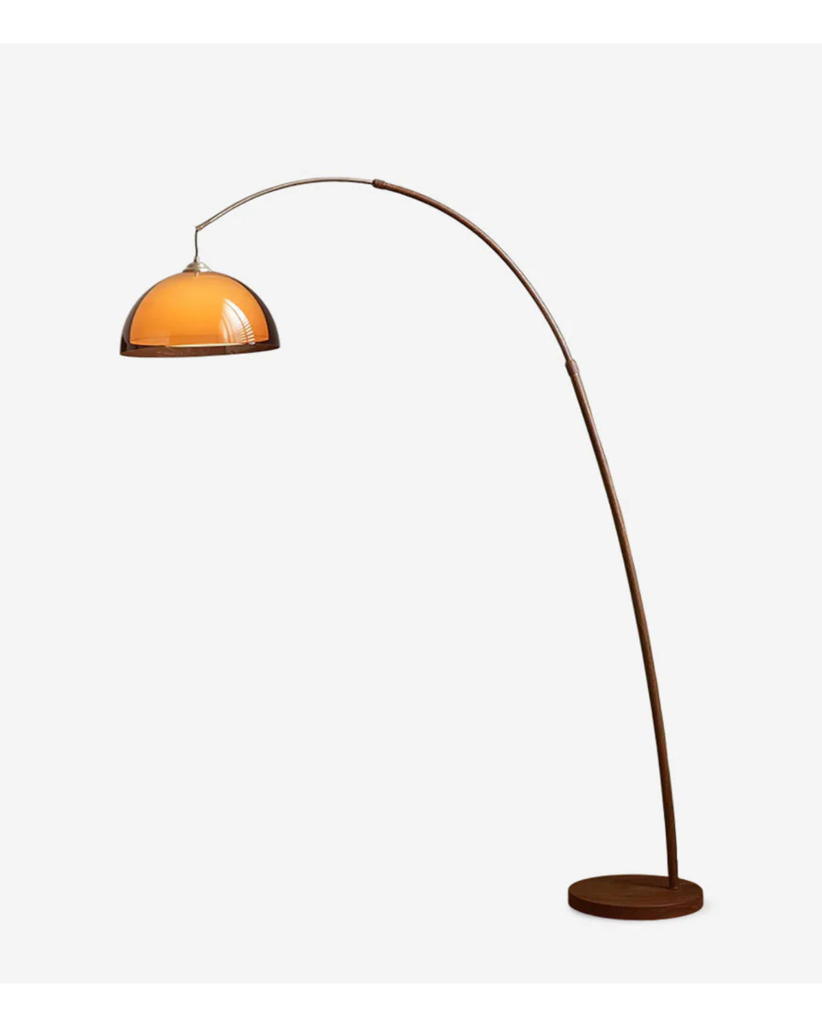 Arched Standing Lamp with Telescoping Reach and Swiveling Dome for Living Rooms and Reading Nooks | Thomler