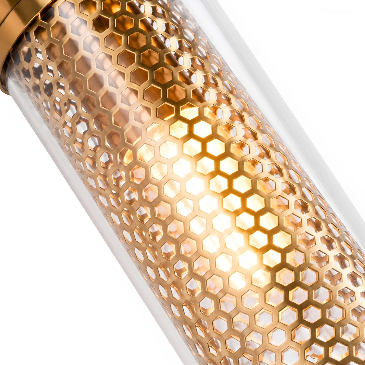 Industrial Cylinder Glass Wall Light with Replaceable LED for Hallway Bedroom Corridor | Thomler