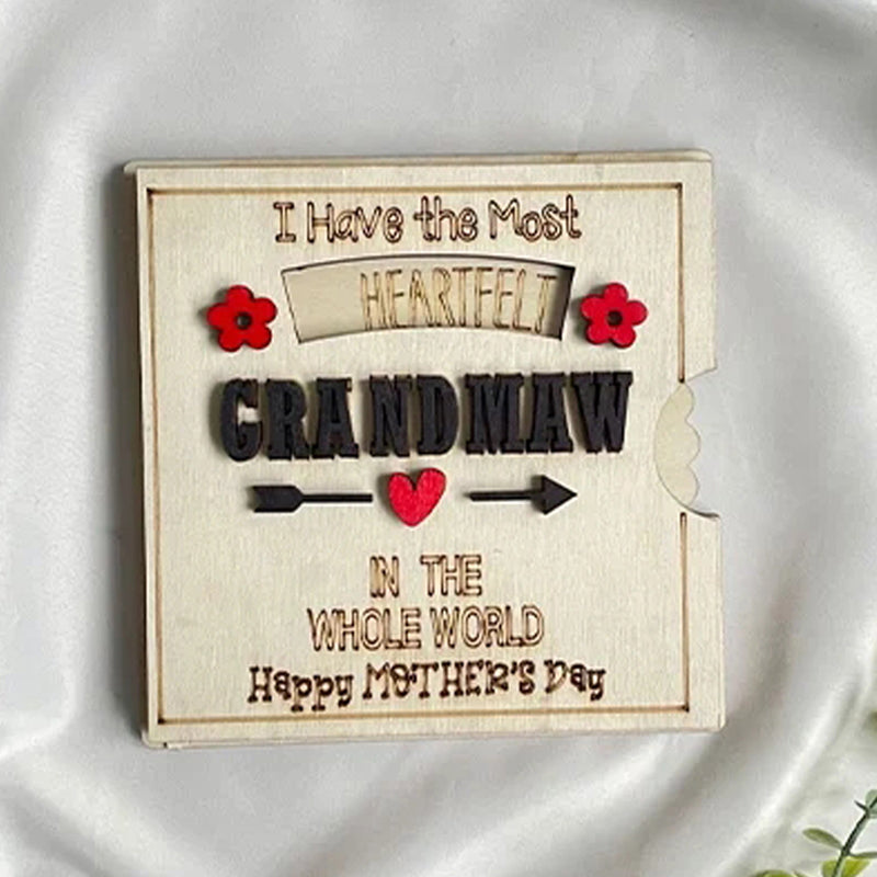 Interactive Spinning Sentiment Card with Rotating 3D Message Display for Mom | Thomler