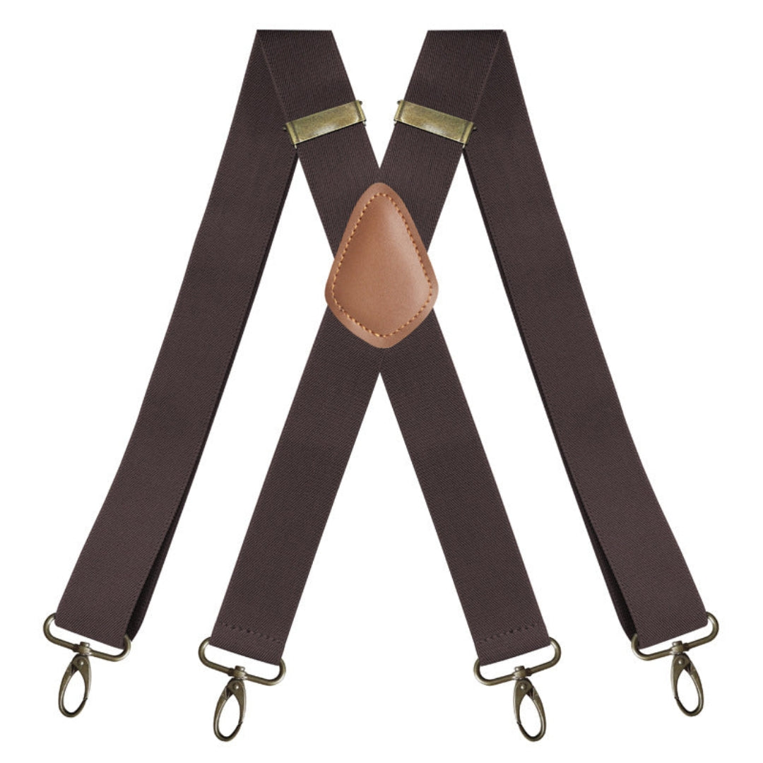 Adjustable X-Back Suspenders with Metal Clips for Men – Elastic Dress Braces for Formal & Casual Wear | Thomler