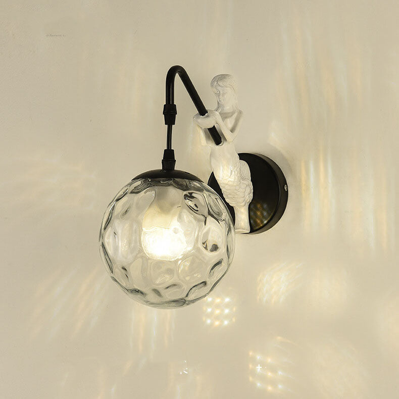 Wall Lamp Metal 10.2 in x 5.9 in Modern Living Room Bedroom LED E26 Fixture Hardwired | Thomler