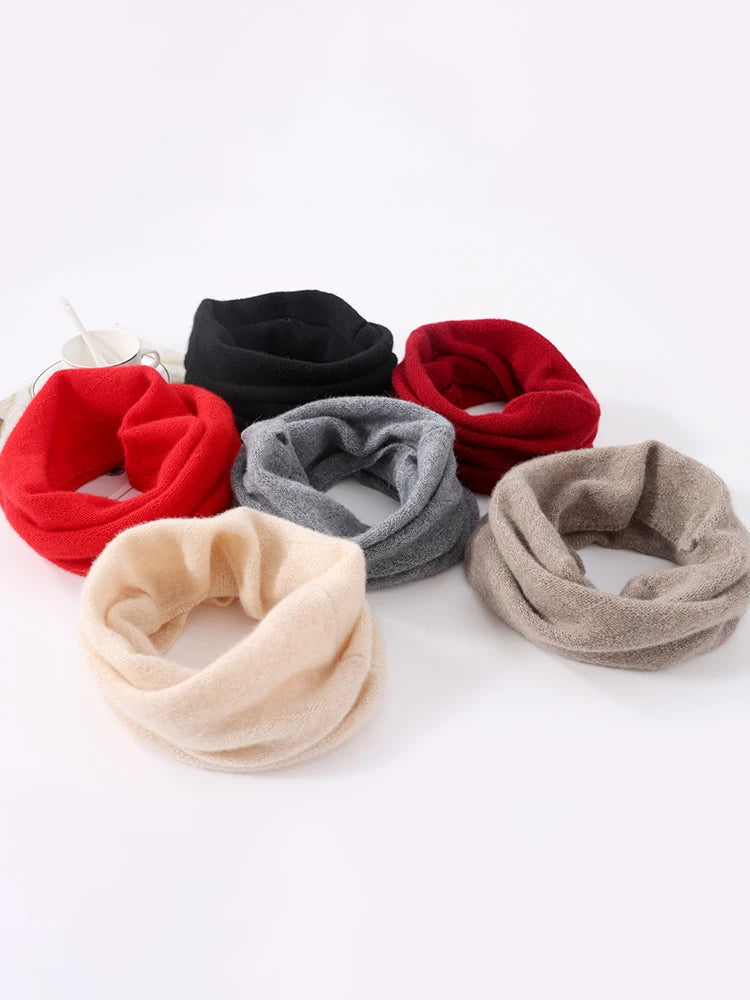 Soft Wool Neck Warmer with Pullup Coverage for Women | Cold Weather Face Guard & Ear Protector | Thomler