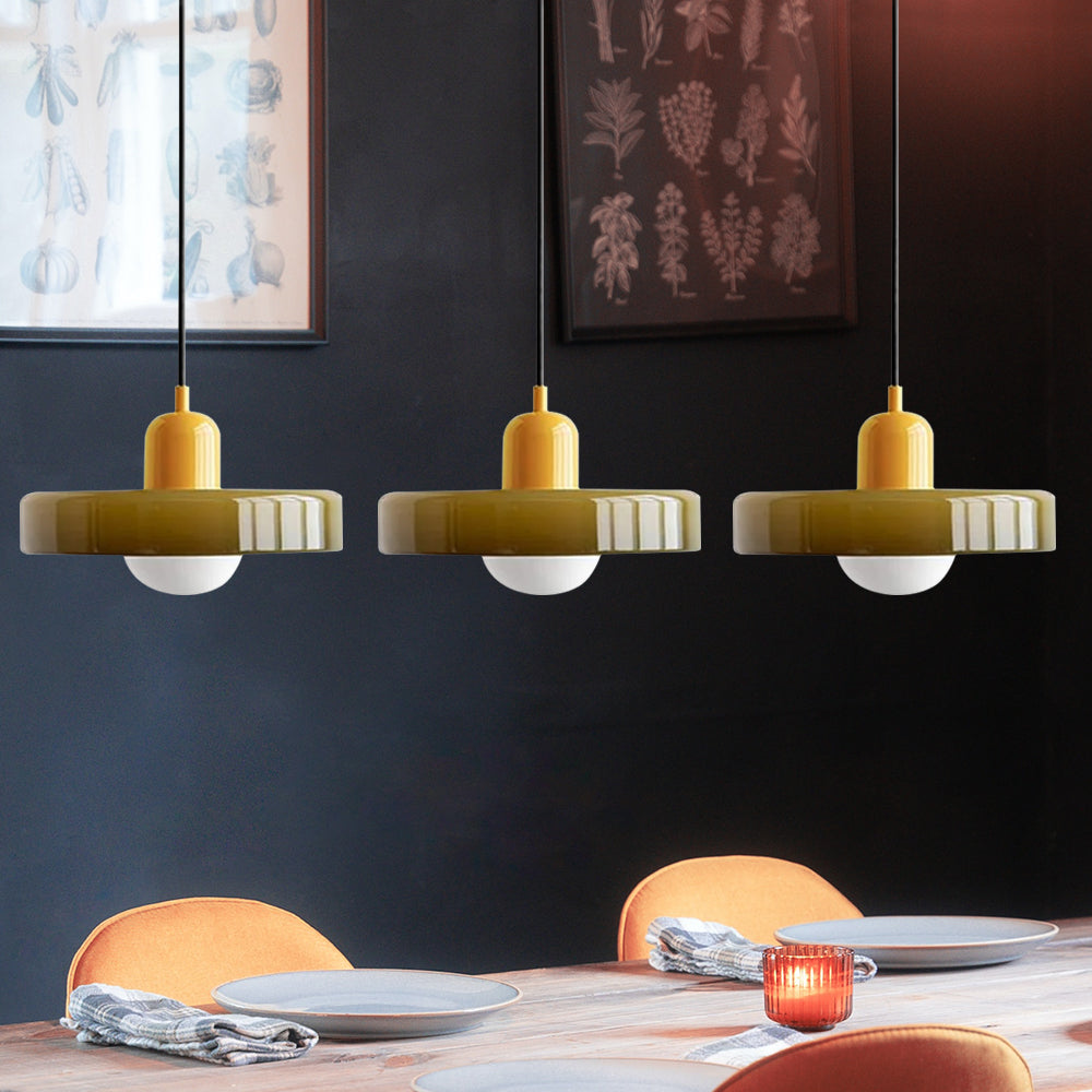 Pendant Light Glass Shade 30.0 cm Bedroom Bedside Hanging Lamp Modern Minimalist Nordic Style Adjustable Ceiling Light | Thomler