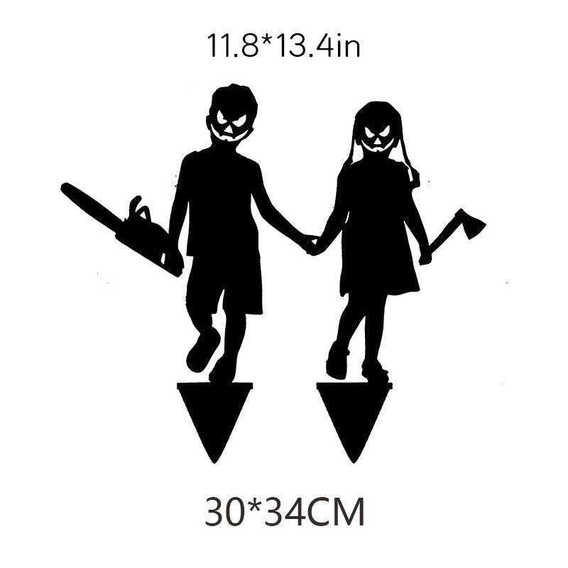 Halloween Shadow Caster Lawn Stake – Life-Size Villain Silhouette Projector for Outdoor Walls | Thomler
