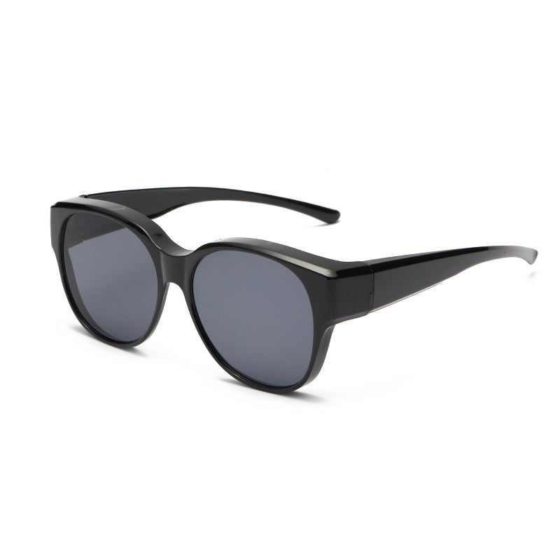 Polarized Over-Prescription-Glasses Sunglasses UV400 Cat-Eye Wraparound Shades for Eyeglass Wearers Driving Outdoor Sports Women Men | Thomler